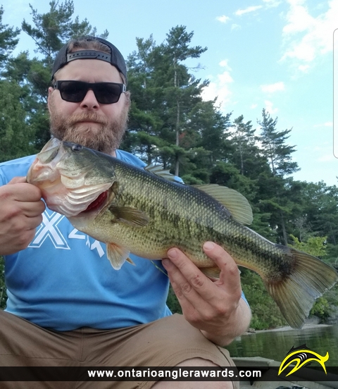 18.2" Largemouth Bass caught on Charleston lake 