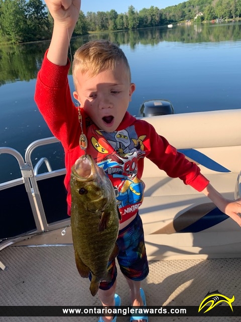 18" Smallmouth Bass caught on Shadow Lake 