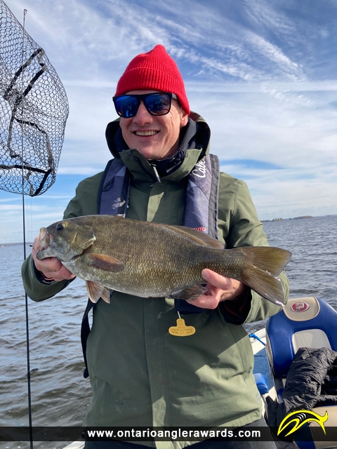 17.75" Smallmouth Bass caught on Lake of the Woods
