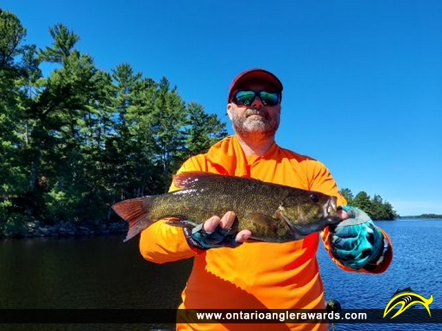 17" Smallmouth Bass caught on Namakan Lake