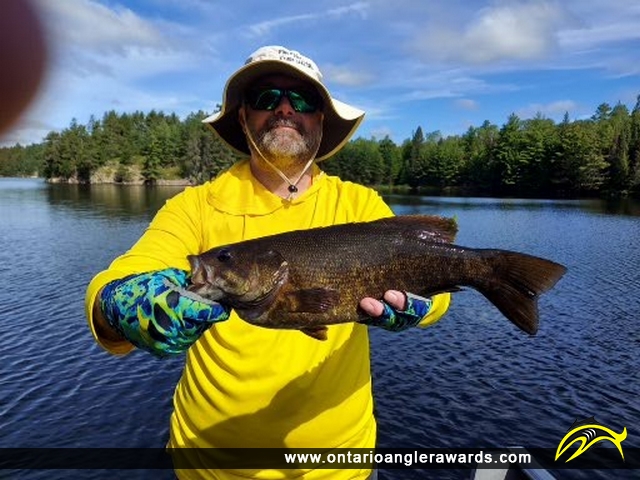 18" Smallmouth Bass caught on Red Horse River