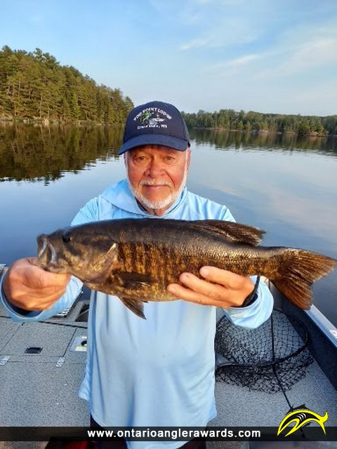 18" Smallmouth Bass caught on Namakin Lake