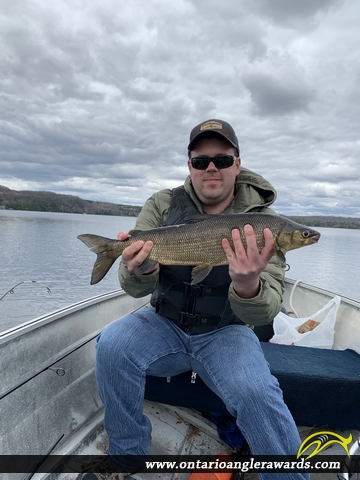 23" Whitefish caught on Lake of Bays