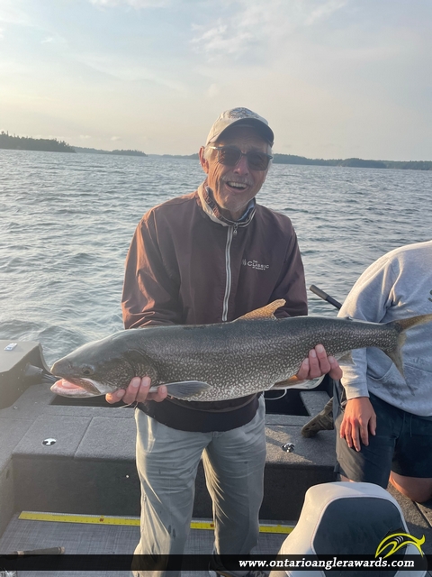34.5" Lake Trout caught on Lake of the Woods