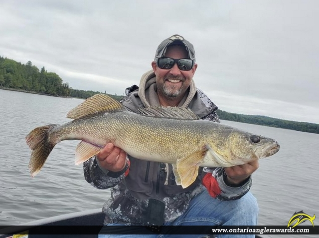 29" Walleye caught on Wabaskang Lake