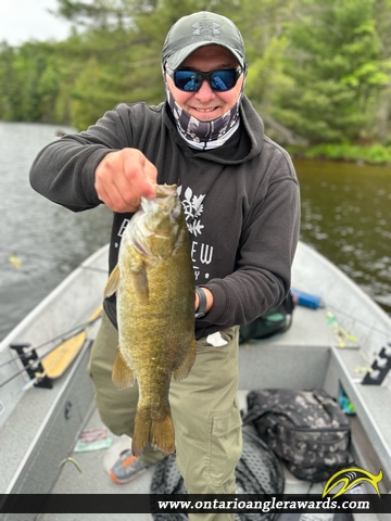 18" Smallmouth Bass caught on Kecil Lake