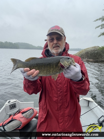 18.5" Smallmouth Bass caught on Kecil Lake