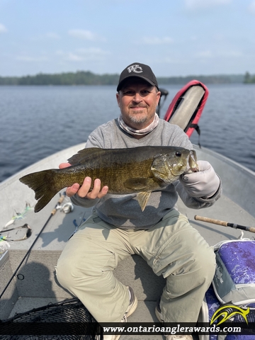 19.5" Smallmouth Bass caught on Lang Lake