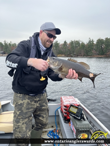 19" Smallmouth Bass caught on Muldrew Lake