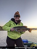18.5" Smallmouth Bass caught on Winnipeg River