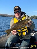 18.5" Smallmouth Bass caught on Peninsula Lake