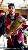 20" Smallmouth Bass caught on Lake Nippising