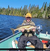 28.5" Walleye caught on Perrault Lake