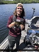 10" Rock Bass caught on Saskatchewan Lake