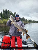 39" Northern Pike caught on Nungesser Lake