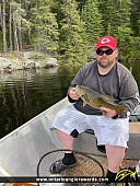 20.5" Smallmouth Bass caught on Wabaskang Lake