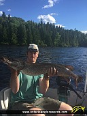 39" Northern Pike caught on Okawakenda Lake
