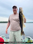 30" Walleye caught on Loonhaunt Lake