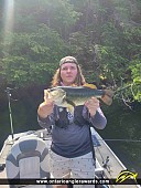 19.25" Largemouth Bass caught on Little Hawk Lake