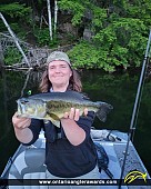 19" Largemouth Bass caught on Big Hawk Lake