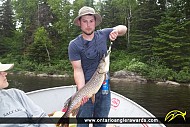 35" Northern Pike caught on Campfire Lake
