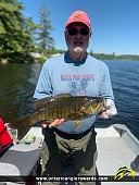 19.5" Smallmouth Bass caught on Kecil Lake
