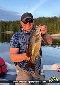 19.5" Smallmouth Bass caught on Denvic Lake