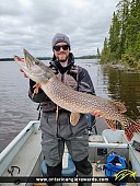 40" Northern Pike caught on Lac Seul