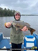 17.5" Smallmouth Bass caught on Winnipeg River System 