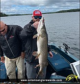41.25" Northern Pike caught on Lake of the Woods