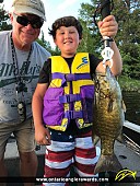 18" Smallmouth Bass caught on Little Turtle Lake