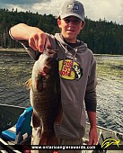 18" Smallmouth Bass caught on Clearwater Bay