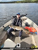 40" Northern Pike caught on Pistol Lake