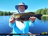 19" Smallmouth Bass caught on Little Vermilion Lake