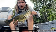 20" Largemouth Bass caught on Big Hawk Lake