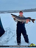 40.5" Northern Pike caught on Kamaniskeg Lake