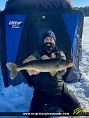 28.25" Walleye caught on Lake Huron