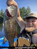 21.75" Smallmouth Bass caught on Ahmic Lake
