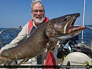 35.5" Lake Trout caught on Minnitaki Lake