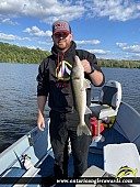 25" Walleye caught on Three Mile Lake