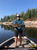18" Smallmouth Bass caught on Winnipeg River 