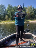 17.75" Smallmouth Bass caught on Winnipeg River 