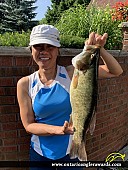 20" Smallmouth Bass caught on Lake Simcoe