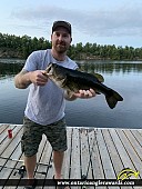 18" Largemouth Bass caught on Muldrew Lake