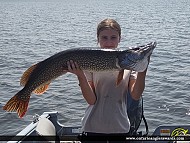 42" Northern Pike caught on Lake of the Woods