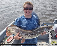 43" Northern Pike caught on Lake of the Woods