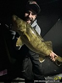 28" Walleye caught on Bass Lake