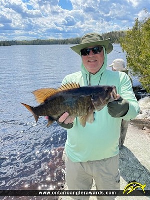 20.5" Smallmouth Bass caught on Crooked Lake