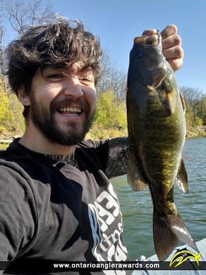 17" Smallmouth Bass caught on Grand River