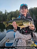 20" Largemouth Bass caught on Kushog Lake